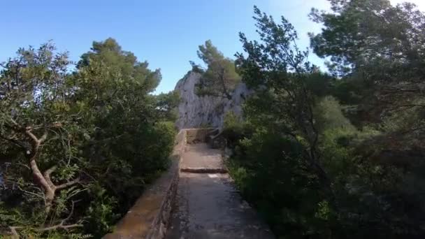 Italie Capri Vue Sur Célèbre Arche Naturelle — Video