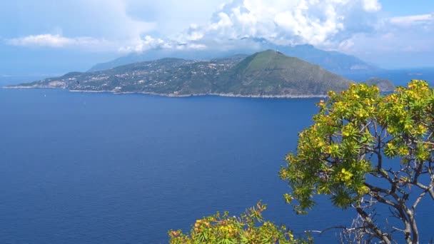 Italia Capri Panorama Villa Jovis — Vídeos de Stock