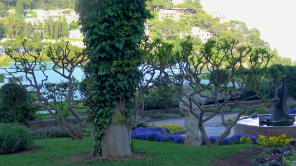 意大利 卡普里 奥古斯都花园的景色 — 图库视频影像