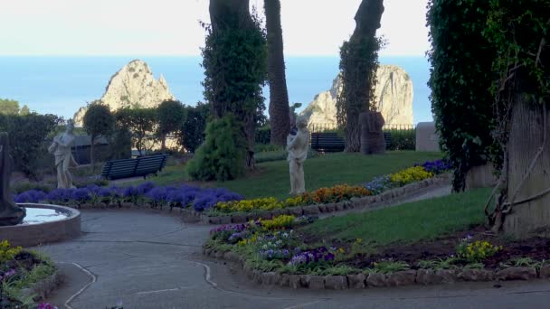 Italie Capri Vue Sur Les Jardins Auguste — Video