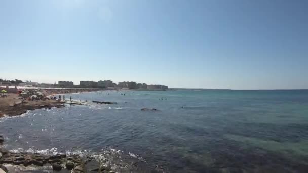 Italia Bari Veduta Del Lungomare Time Lapse — Video Stock