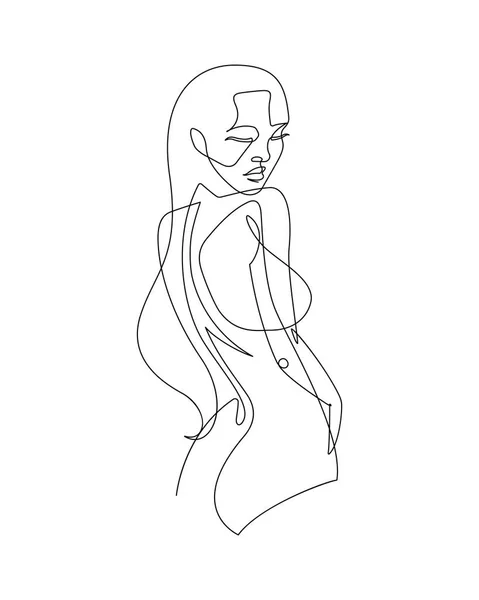 Female Figure Continuous Vector Line Art Stock Vector Image by ...
