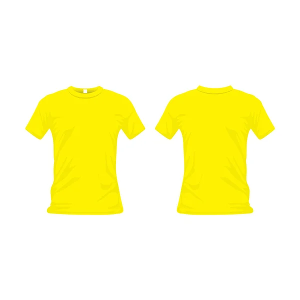 T-shirt üniforma önden ve arkadan görünüm. tasarım t-shirt polo şablonları. Beyaz arka plan üzerinde vektör çizim.