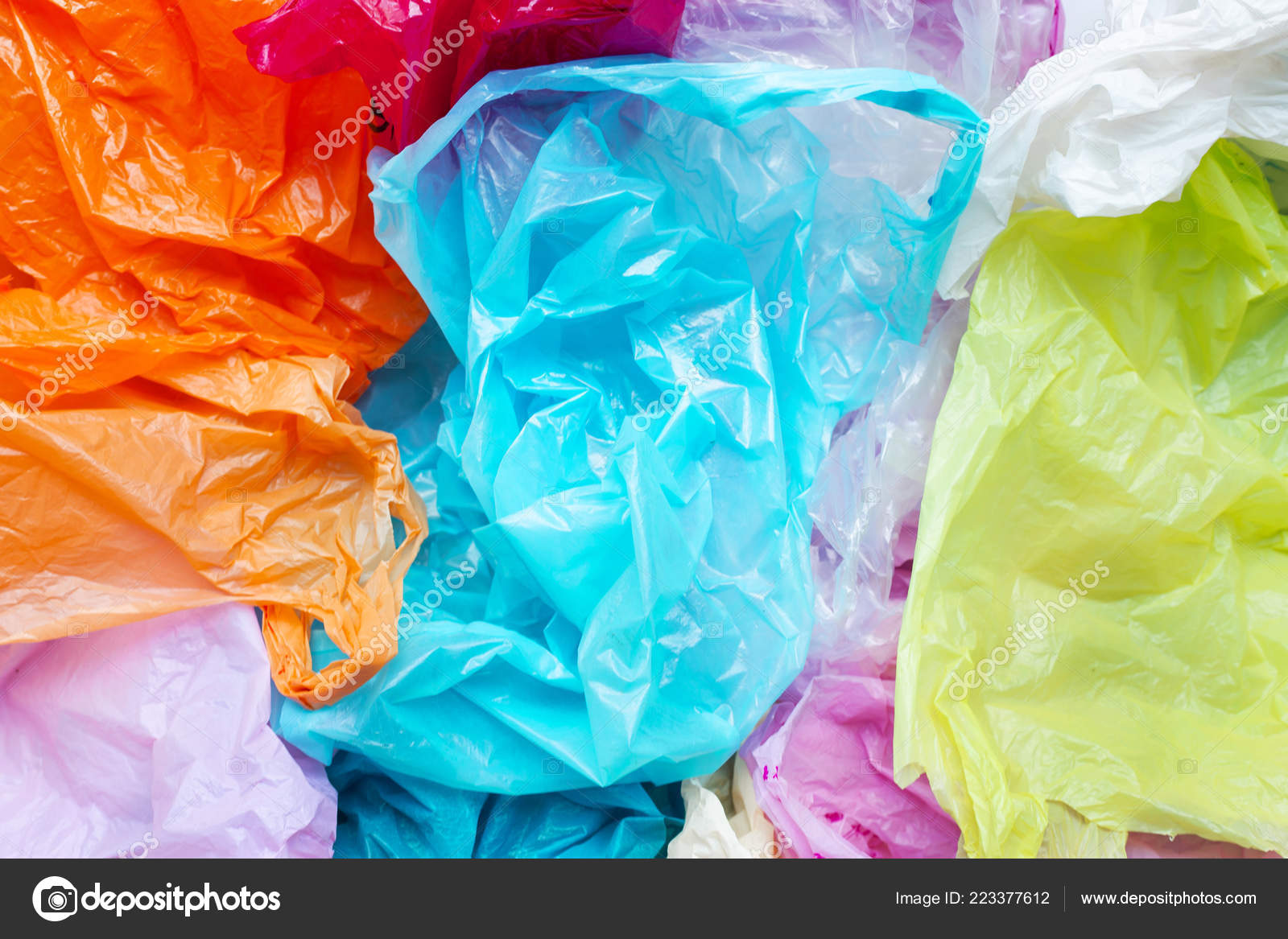 Colorful Plastic Bags Background Stock Photo by ©Bowonpat 223377612