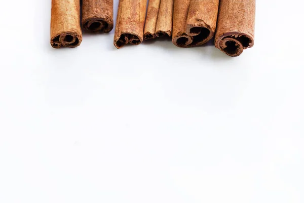 Cinnamon Sticks Isolated White — Stock Photo, Image
