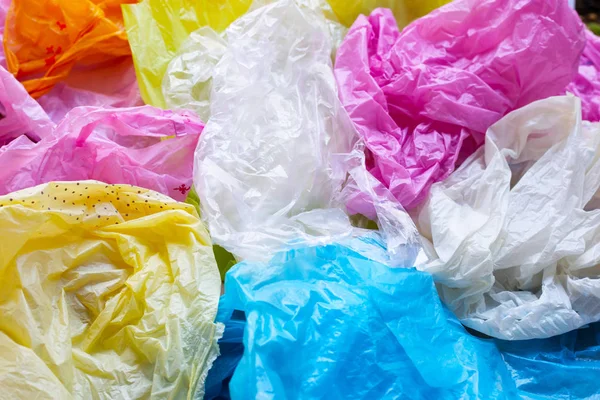 Colorful Plastic Bags Background — Stock Photo, Image