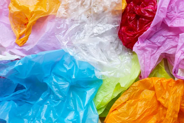 Kleurrijke Van Plastic Zakken — Stockfoto