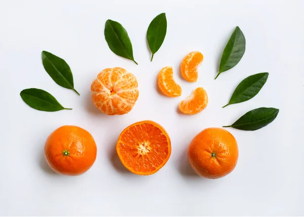 Mandarin Orange. White Background