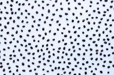 Kahve taneleri arka plan için. Üstten görünüm