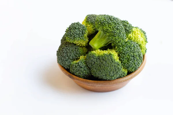 Alimentación Saludable Brócoli Sobre Fondo Blanco — Foto de Stock