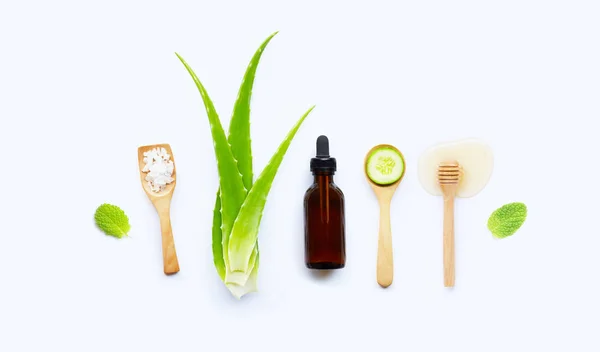 Ingredientes naturais para cuidados caseiros da pele — Fotografia de Stock