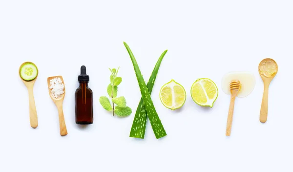 Ingredientes naturais para cuidados caseiros da pele — Fotografia de Stock