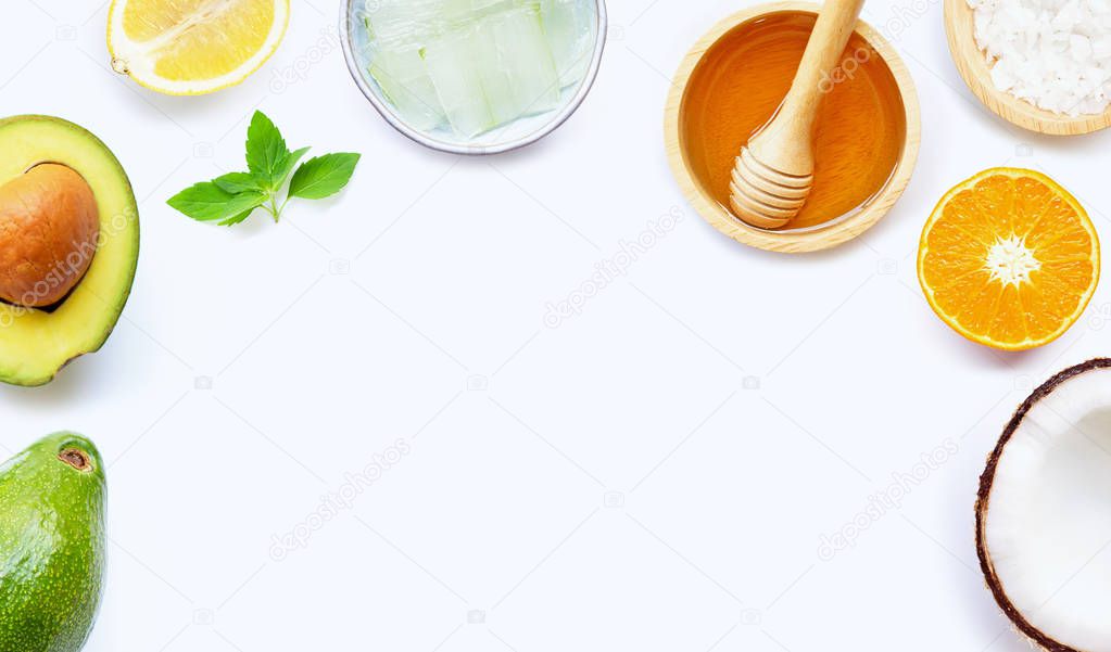 Natural ingredients for homemade skin care 