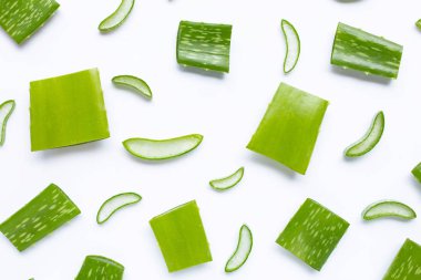 Beyaz dilimler ile Aloe vera adet