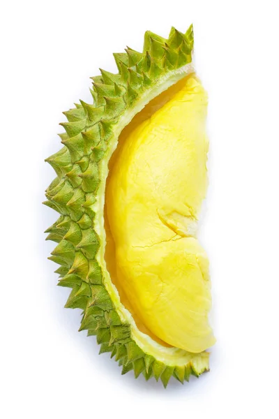 Taze olgun kesim durian beyaz. 
