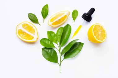 Beyaz limon uçucu yağ ve limon meyve