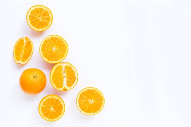 Yüksek C vitamini, sulu ve tatlı. Beyaz bac taze portakal meyve