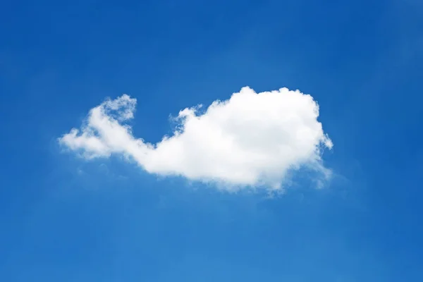 Blauer Himmel Hintergrund Mit Wolke Form Eines Wals Kopierraum — Stockfoto