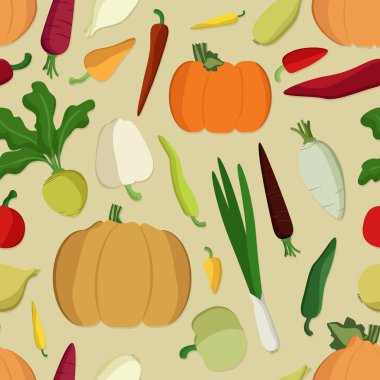 Çeşitli sebze - vektör arka plan