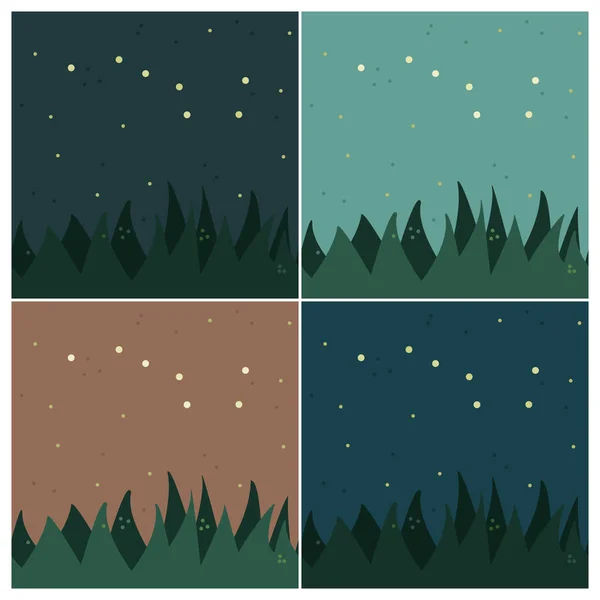 Aantal Illustraties Met Big Dipper Constellation Vectorillustratie — Stockvector