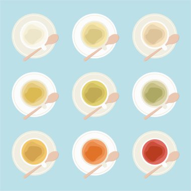 Çay - vektör çizim türleri