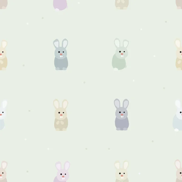 Маленькі Кролики Світлому Фоні Векторний Фон — стоковий вектор