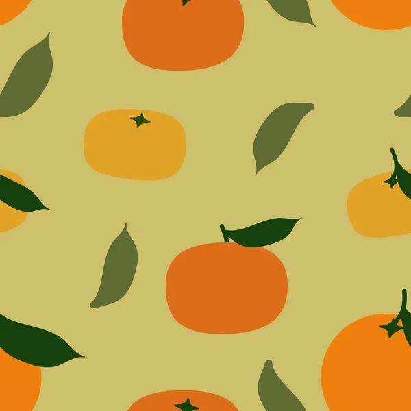 Naranja Mandarina Fondo Vectorial — Vector de stock