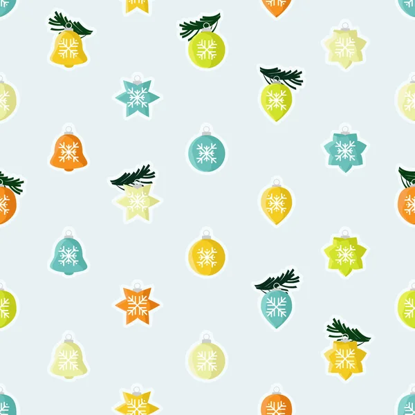 Varias Bolas Navidad Vector Fondo — Vector de stock