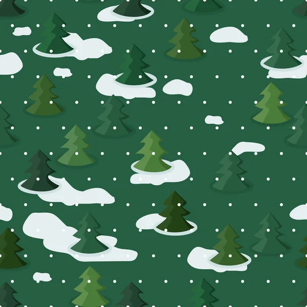 森林在冬天 向量背景 — 图库矢量图片
