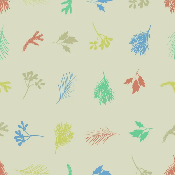 冬青树和枝 向量背景 — 图库矢量图片