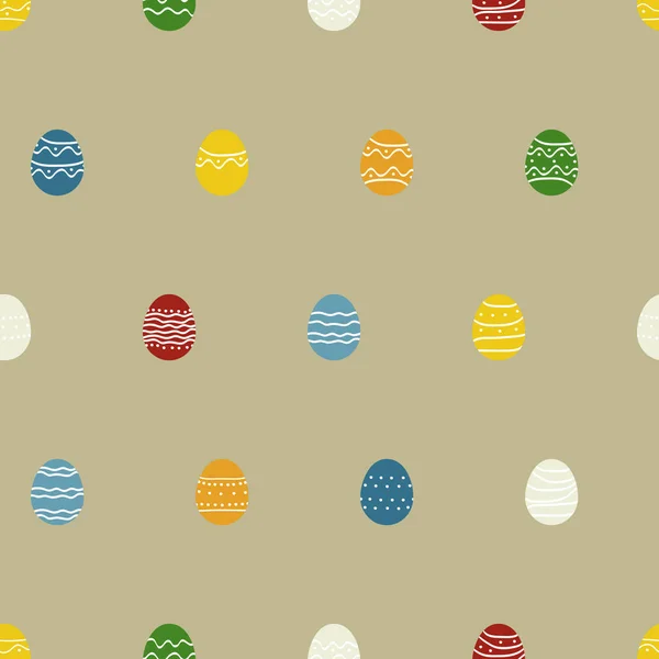 Coloridos Huevos Pascua Fondo Vectorial — Vector de stock