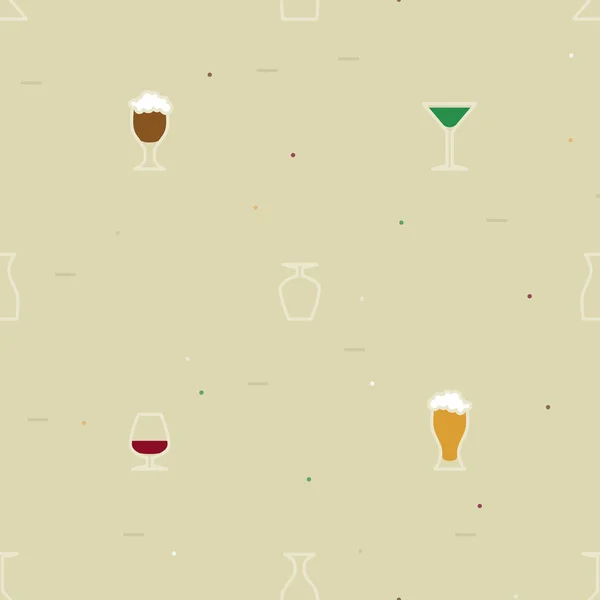 Aperçu Des Boissons Alcoolisées Arrière Plan Vectoriel — Image vectorielle