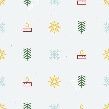 Noel sembolleri arka plan - vektör arka plan