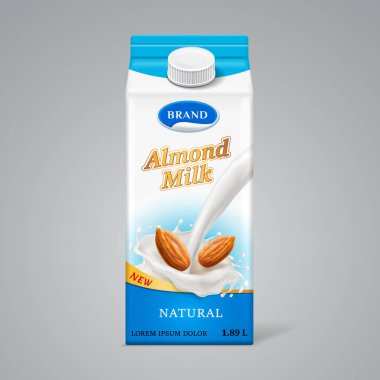 Kağıt kutusu için badem sütü