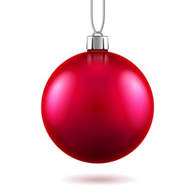 2019 yeni yıl ya da Noel için 3D kırmızı oyuncak