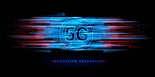 5 g 無線接続技術のバナー — ストックベクタ