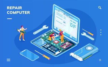 Akıllı telefon uygulaması için bilgisayar onarım hizmeti