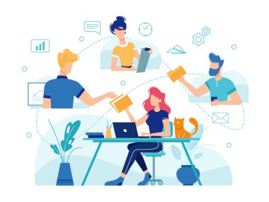 Takım çalışması online ev ofisi, takım çalışması yönetimi