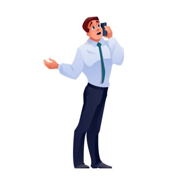 Telefondaki adam, cep telefonundaki iş adamı.