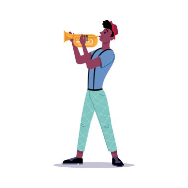 Trompet çalan kişi, Afro-Amerikan