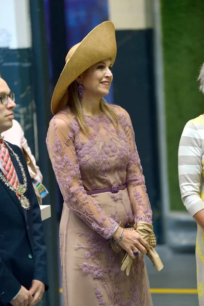 Enschede Netherlands June 2018 Queen Maxima Netherlands Opening Old Factory — Stok fotoğraf