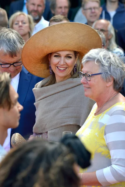 Enschede Netherlands June 2018 Queen Maxima Netherlands Opening Old Factory — Stock Photo, Image