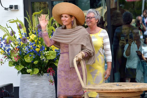 Enschede Netherlands June 2018 Queen Maxima Netherlands Opening Old Factory Стокова Картинка