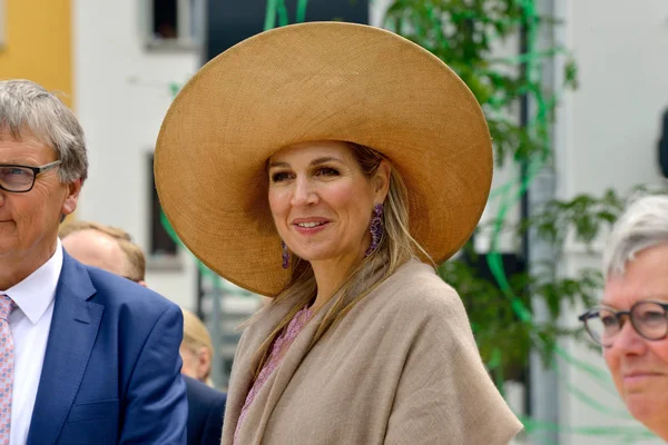 Enschede Netherlands June 2018 Queen Maxima Netherlands Opening Old Factory Obraz Stockowy