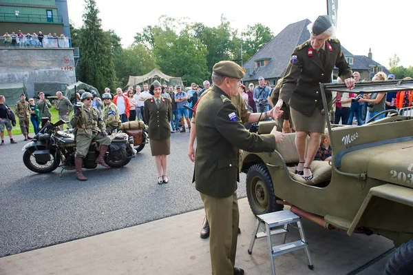 Enschede Países Bajos Sept 2018 Cantante Sgt Show Del Ejército —  Fotos de Stock