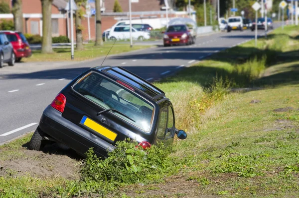 Car Had Driven Ditch — Stock Photo, Image
