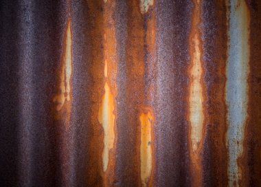 Eski ve paslanmış çinko yüzey.