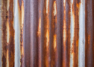 Eski ve paslanmış çinko yüzey.