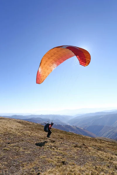 Photograph People Who Engaged Paragliding Learn Fly Paragliders What Get — Stock Photo, Image