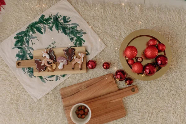 Décoration Noël Avec Arbre Noël Cadeaux — Photo